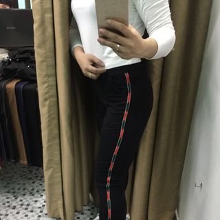 legging sọc màu kép