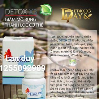 detox 3 thanh lộc cơ thể giảm cân nhanh chống giá sỉ