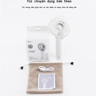 quạt điện cầm tay Iriver Blank Hàn Quốc kèm sạc dự phòng LG 2600mA