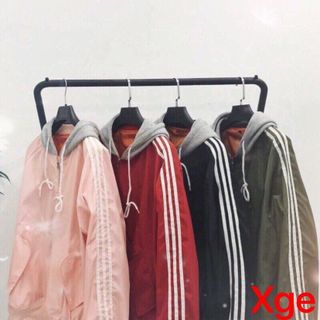 ÁO KHOÁC NAM NỮ 3 SỌC MŨ Nỉ