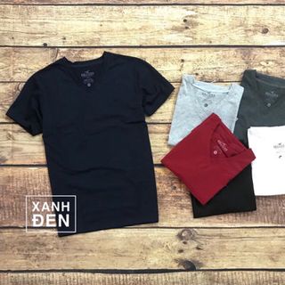 ÁO THUN CỔ TIM TAY NGẮN