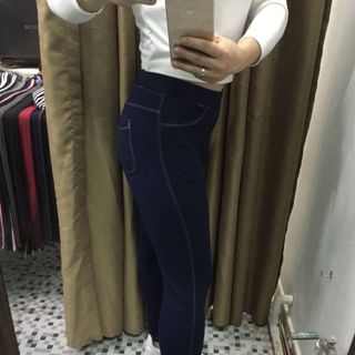 legging Pli giả Jean 4 túi