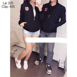 ÁO KHOÁC HÌNH GẤU THÊU ĐẸP LÓT NỈ