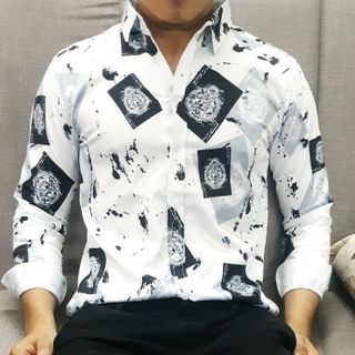 ÁO SƠ MI LỤA IN 3D 01