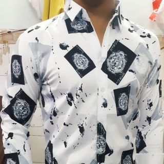 ÁO SƠ MI LỤA IN 3D 01