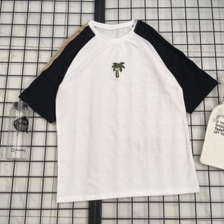ÁO THUN COTTON RAGLAN CÂY DỪA THÊU