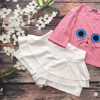 ÁO THUN CROPTOP TAY LỠ