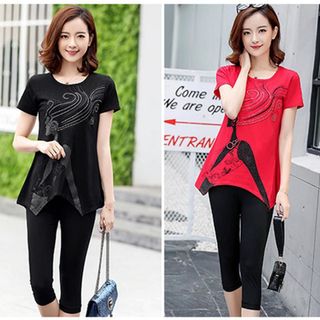 Set bộ lửng trắng cô gái tóc bay form dài