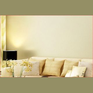 GIẤY DÁN TƯỜNG NHÁM MÀU VÀNG KEM CÓ THỂ LAU ĐƯỢC KHI BẨN KHỔ NGANG 60CM
