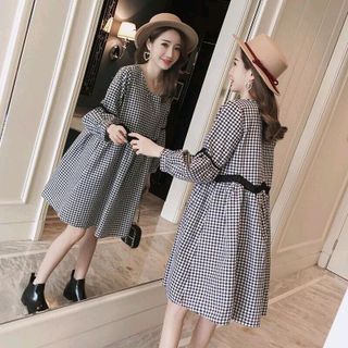 ĐẦM CARO FORM RỘNG PHỐI REN