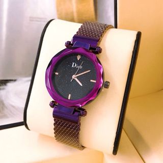 đồng hồ màu xanh và màu tím