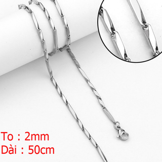 DÂY CHUYỀN INOX NAM HỎA TIỂN 2LY
