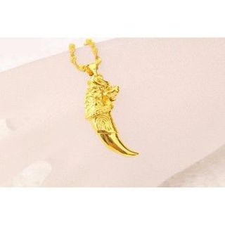Dây chuyền nam mạ vàng nanh rồng