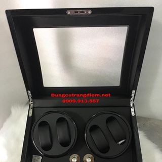 Hộp đựng đồng hồ cơ gỗ 4 xoay 6 trưng bày