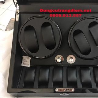Hộp đựng đồng hồ cơ gỗ 4 xoay 6 trưng bày