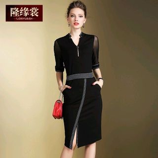ĐẦM BODY TAY LƯÓI VIỀN