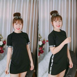 Đầm mặc ở nhà dạo phố