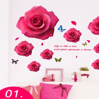 DECAL CHI TIẾT CÁNH HỒNG