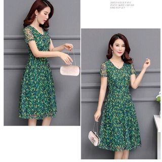 DAM XOÈ HOẠ TIẾT LÁ