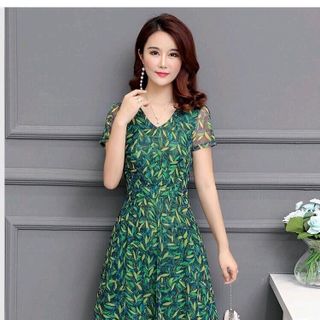 DAM XOÈ HOẠ TIẾT LÁ