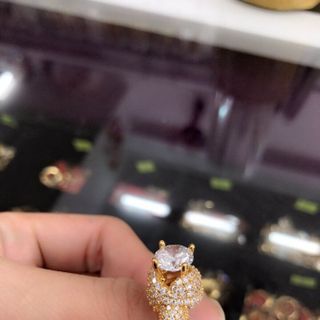 Nhẫn nữ xoàn mạ vàng