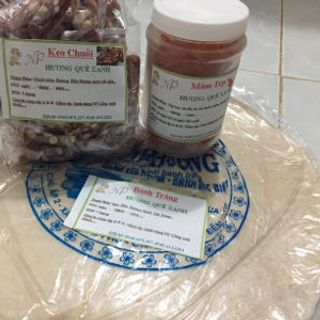 Kẹo Chuối Bánh Tráng Mỹ Lồng Đậu Phộng Rang