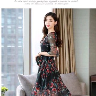 ĐẦM VOAN HOẠ TIẾT ĐỘC ĐÁO