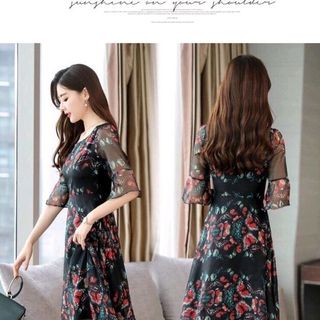 ĐẦM VOAN HOẠ TIẾT ĐỘC ĐÁO