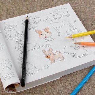 bộ tranh tô màu 5000 hình ảnh tặng bộ 12 bút chì màu