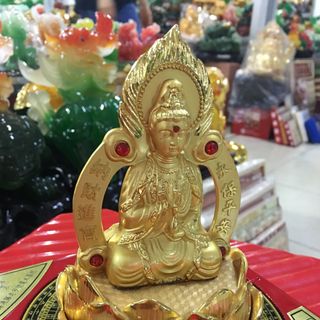 Tượng Phong Thủy - Quan Thế Âm Bồ Tát - Đồ Chơi Ô Tô - May Mắn - Tài Lộc - Bình An