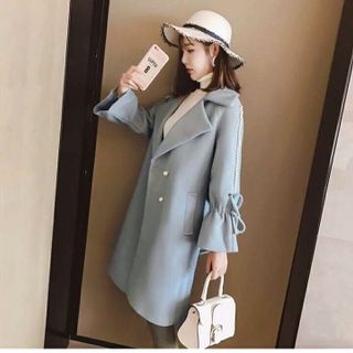 ÁO KHOÁC FORM DÀI HÀN QUỐC KẾT CƯỜM