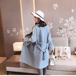 ÁO KHOÁC FORM DÀI HÀN QUỐC KẾT CƯỜM