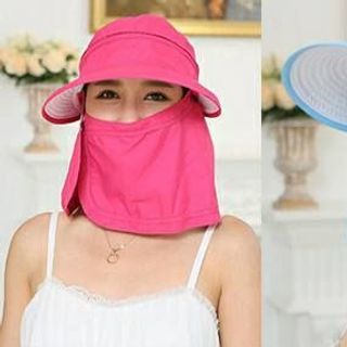 Mũ Chống Nắng Kèm Khẩu Trang Tháo Rời