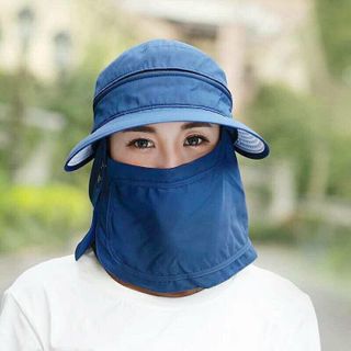 Mũ Chống Nắng Kèm Khẩu Trang Tháo Rời