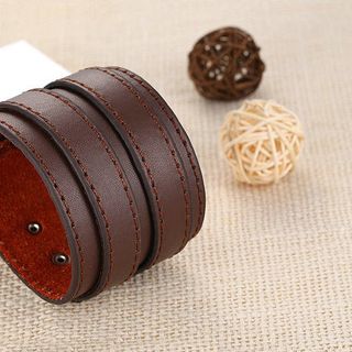 XCJ0268 Vòng tay da thật phong cách hiện đại cho nam và nữ