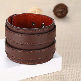 XCJ0268 Vòng tay da thật phong cách hiện đại cho nam và nữ