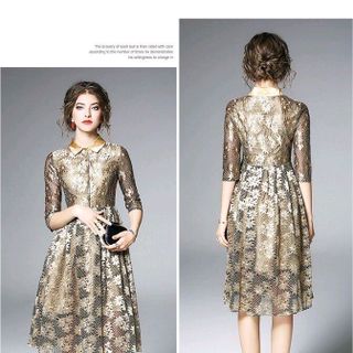 ĐẦM XÒE REN HOA LẤP LÁNH