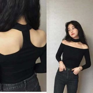 Áo trễ vai chocker