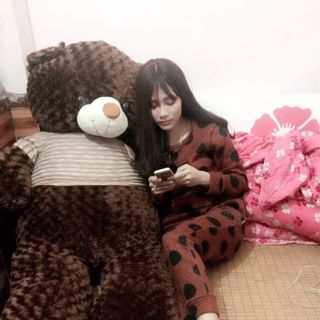 Gấu Bông Teddy Khổ vải 2m cao 18m