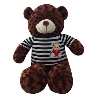 Gấu Bông Teddy Khổ vải 1m cao 80cm màu nâu