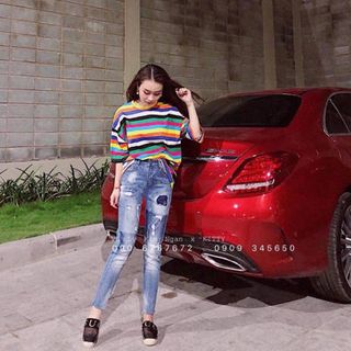 ÁO THUN SỌC CẦU VÒNG