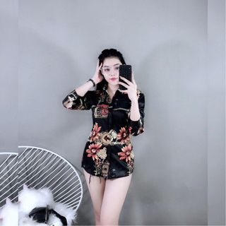 ÁO SƠ MI LỤA IN 3D 10