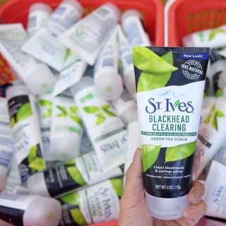 Sữa Rửa Mặt St Ives Blackhead Clearing Face Green Tea Scrub