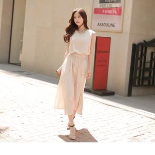 ĐẦM MAXI NUDE DẬP LY