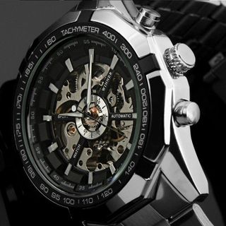 Đồng hồ cơ Winner lộ máy