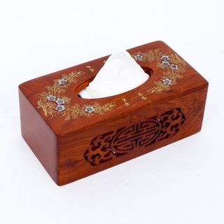 Hộp khăn giấy Gỗ hương cẩn