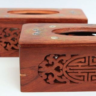 Hộp khăn giấy Gỗ hương cẩn