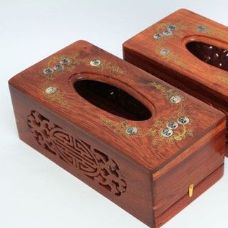 Hộp khăn giấy Gỗ hương cẩn