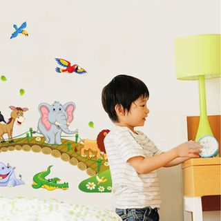 Decal dán tường Vườn Thú