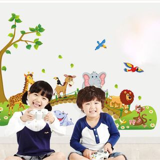 Decal dán tường Vườn Thú